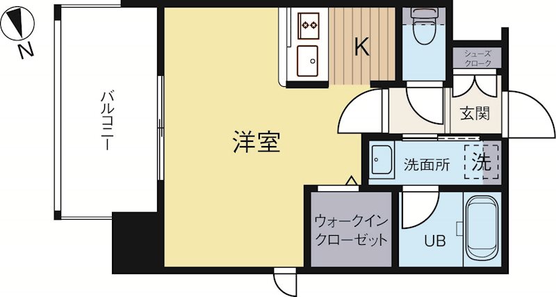 エンクレスト博多Rey 707号室 間取り