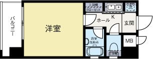ピュアドームフローリオ博多 801号室 間取り