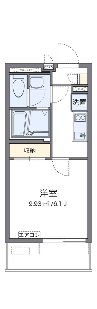 レオネクストコージーハウス赤坂 406号室 間取り