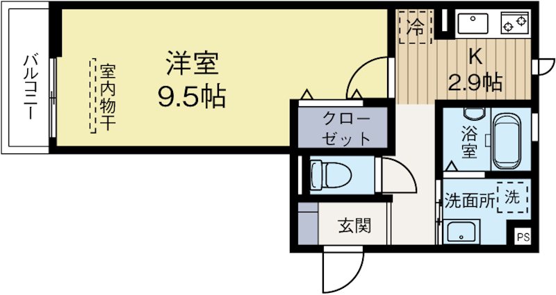 CASA白金 203号室 間取り