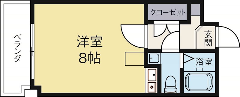 メモリアル博多 205号室 間取り