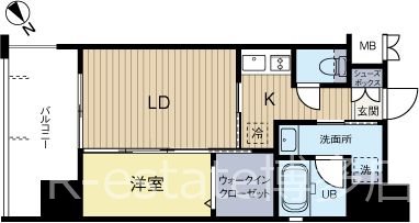 エンクレスト県庁前 801号室 間取り