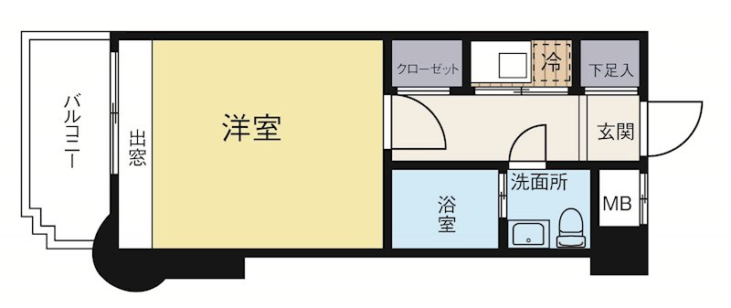 エステートモアイーストパーク 812号室 間取り