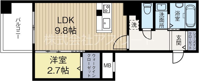 メゾンドソレイユ 303号室 間取り