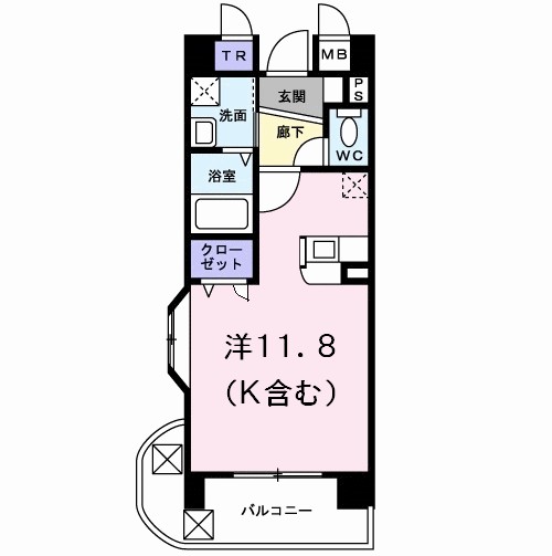 ＰＲＩＭＡＶＥＲＡ 305号室 間取り