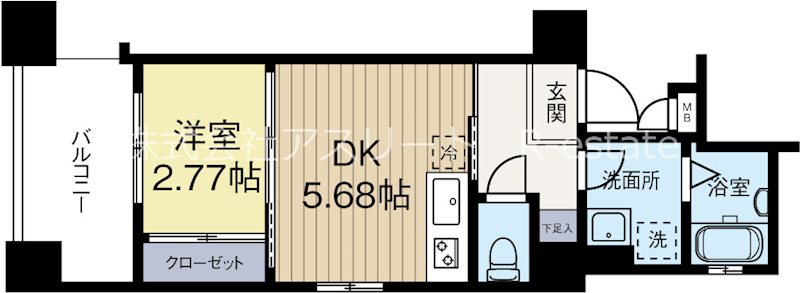 グランフォーレ箱崎ステーションプラザ 505号室 間取り