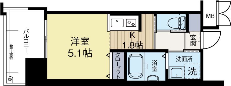 ラファセアリービオ博多 601号室 間取り