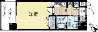 ピュアドームアートフル平尾 202号室 間取り