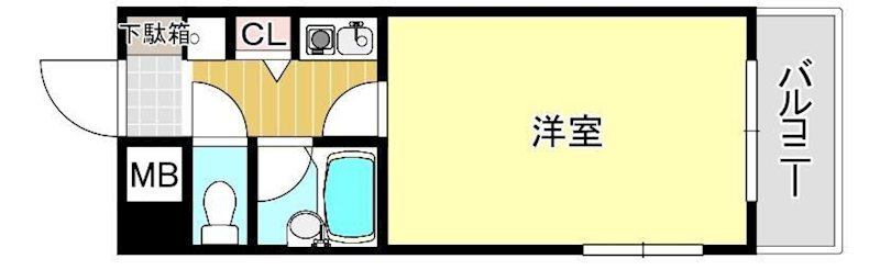 フォーラム薬院 501号室 間取り