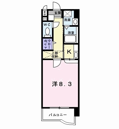 プラシード　カーサ 603号室 間取り