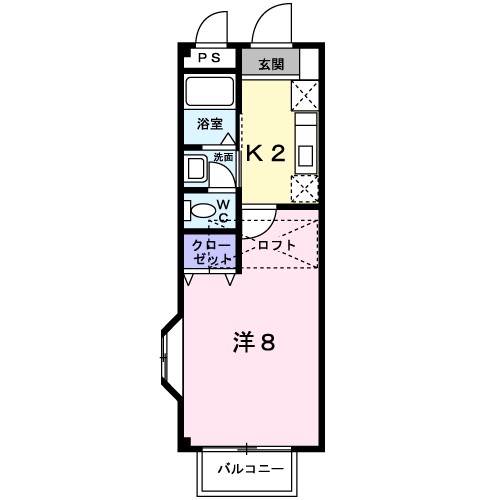 ソシア吉塚Ｂ 203号室 間取り