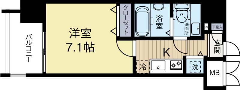 サヴォイフェアリーパーク 1403号室 間取り