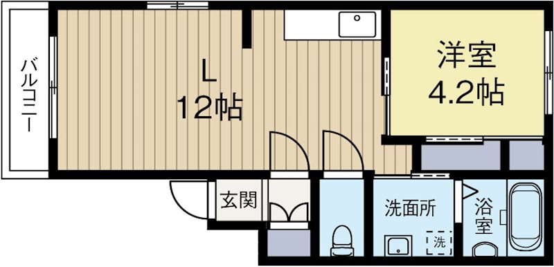 エルフィーノ宮前 202号室 間取り