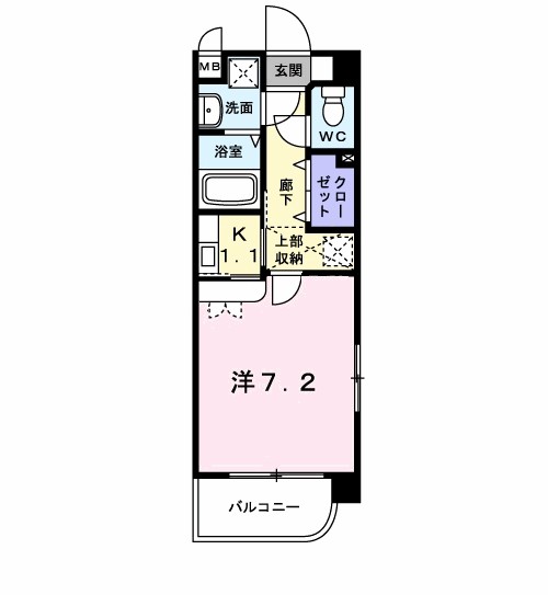 エスポガーデン 401号室 間取り