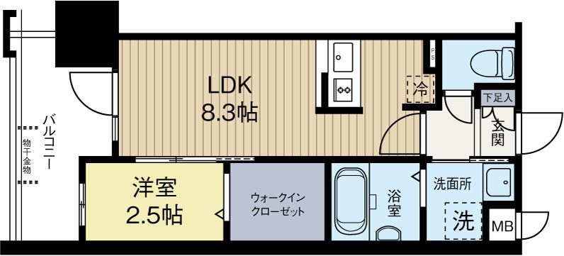 グランフォーレ箱崎プレミア 805号室 間取り