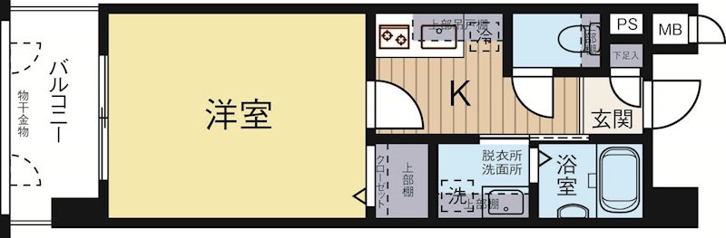 ピュアドームエタージュ箱崎 302号室 間取り