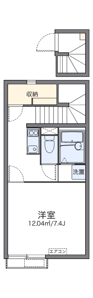 レオネクストメゾンド　平住 201号室 間取り