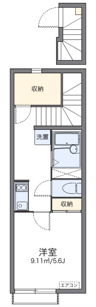 レオネクスト桜坂 205号室 間取り
