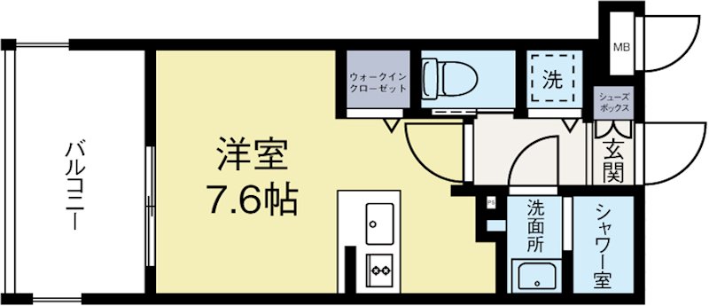 エンクレストALIVE白金 907号室 間取り