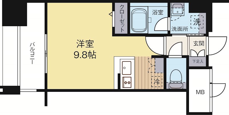 エンクレスト博多STYLE 812号室 間取り