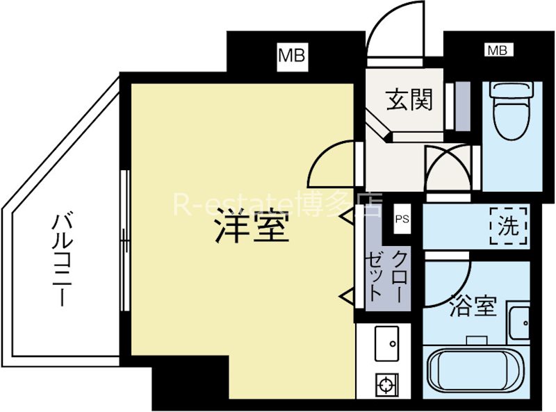 ダイアパレスエクセーブル九州大学前 803号室 間取り