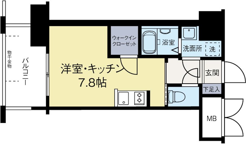 アルファシオリエンソ 1105号室 間取り