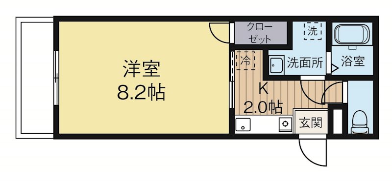 サンガーデン東光 101号室 間取り