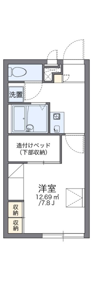 レオパレス展 111号室 間取り