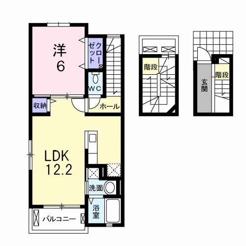 キャトル　アン 303号室 間取り