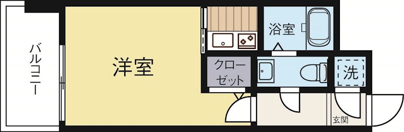エステートモア祇園 208号室 間取り