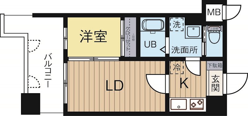 グランフォーレ箱崎ステーションプラザ 1104号室 間取り