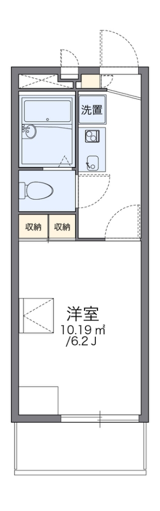 レオパレスハーモニーランドⅠ 312号室 間取り