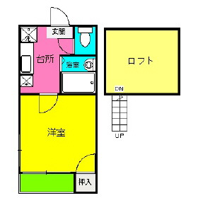 グレイス竹下 201号室 間取り