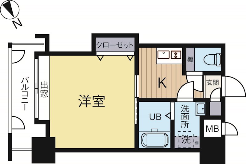 ダイナコートエスタディオ東公園2 608号室 間取り