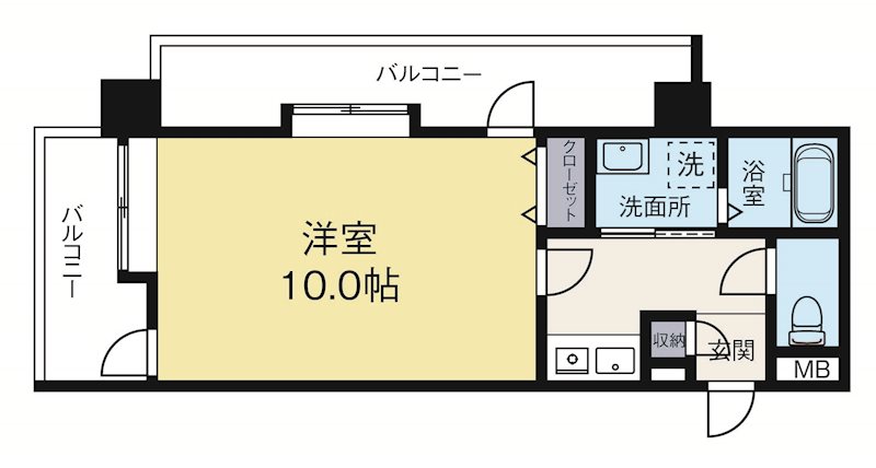トラントサンク大手門 302号室 間取り