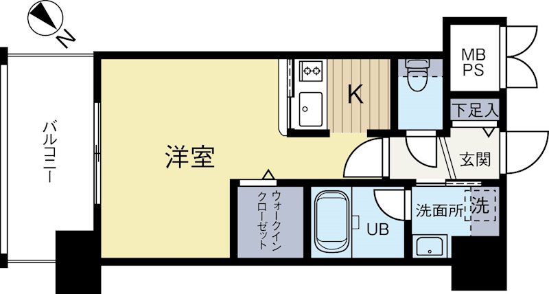 エンクレスト天神STAGE 1204号室 間取り
