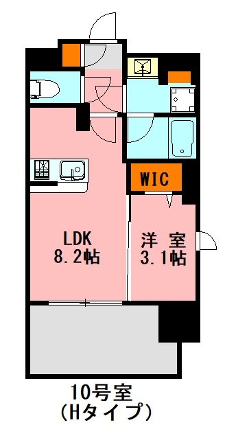 デュレジア平尾テラス 210号室 間取り