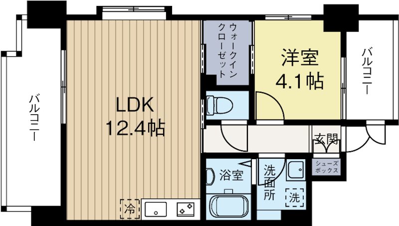 sho style HAKATA 506号室 間取り