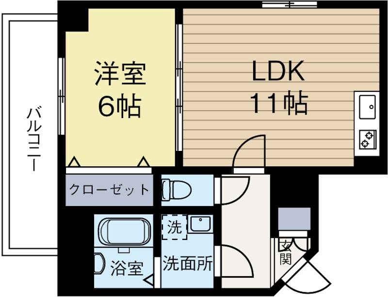 GRANDEUR住吉壱番館 1302号室 間取り
