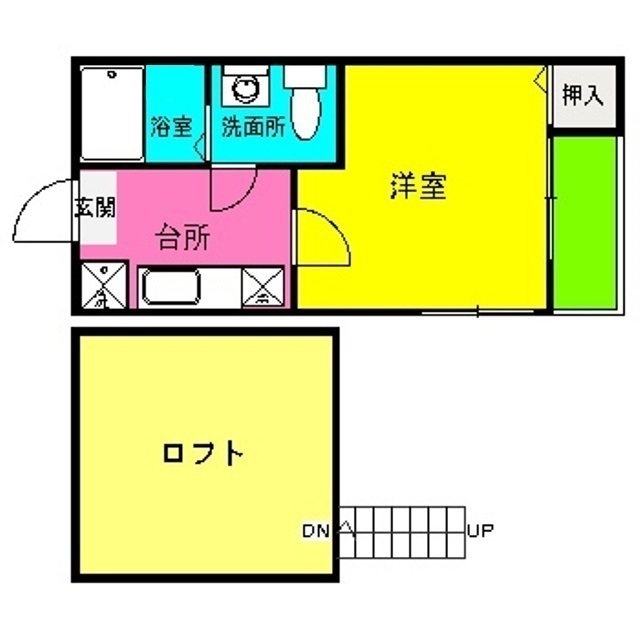 HKRRコーポ馬出 101号室 間取り