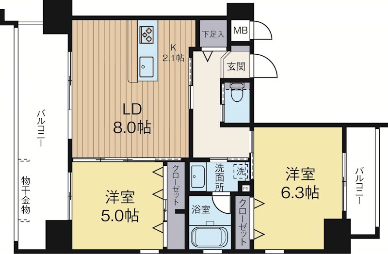 アルファシオサウスフォンテ 1208号室 間取り