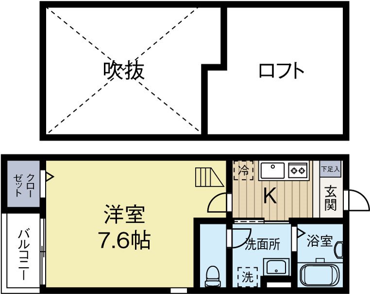 スカーレット吉塚 202号室 間取り