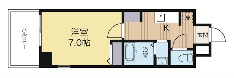 ボルゲーゼ駅南 501号室 間取り