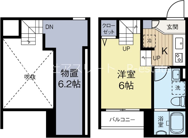 イマーク吉塚 201号室 間取り