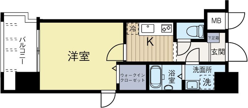 ネストピア天神東 604号室 間取り