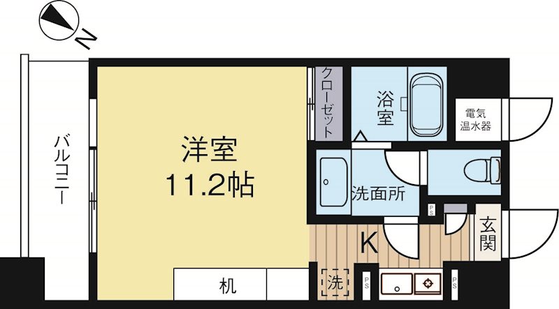 フェルト627 802号室 間取り