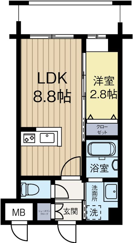 アルティザ平尾 405号室 間取り