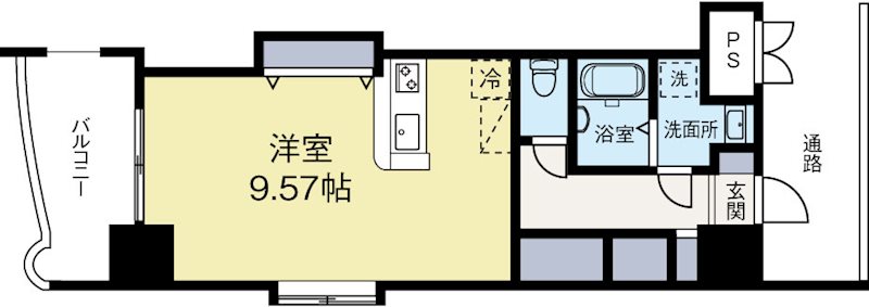 ロイヤルリバービュー143 301号室 間取り