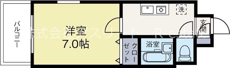 コンフォートビル 501号室 間取り