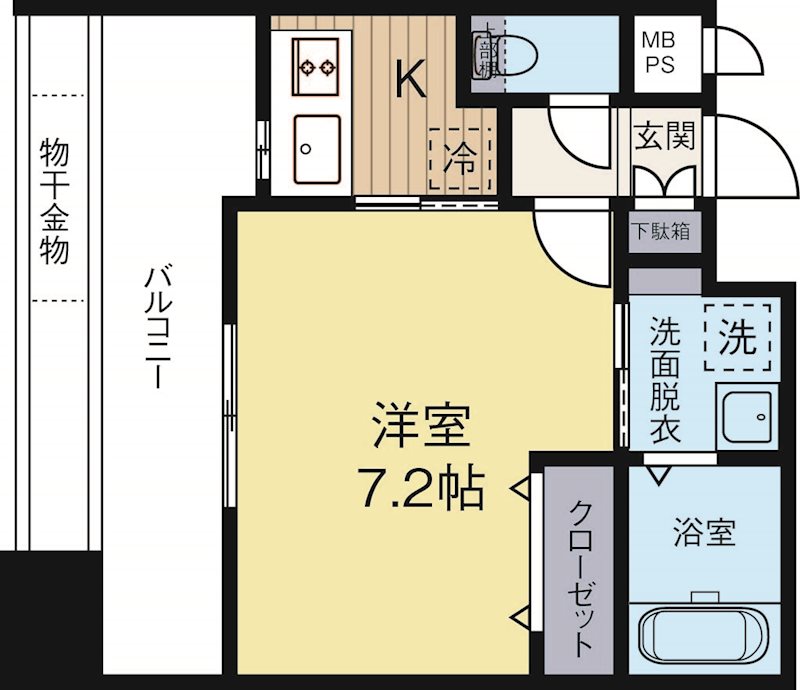 グランフォーレラグゼ箱崎宮前 304号室 間取り